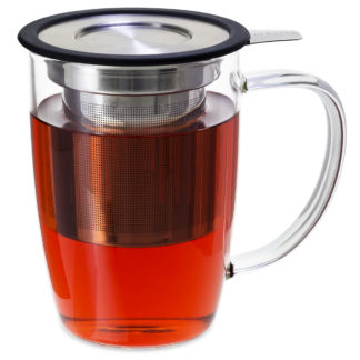 Bell Glass Teapot with Infuser (14 oz.) — Beantown Tea & Spices